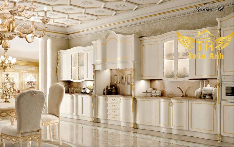 Tủ bếp cổ điển